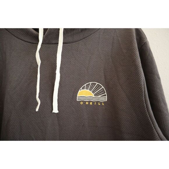 O'Neill HO9410017M Women Sz XL Gray Pullover Drawstring Beach Hoodie Sweatshirt - Picture 3 of 6